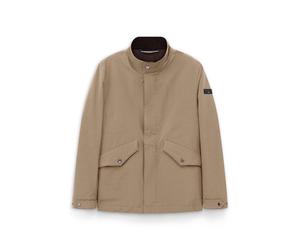 Kurzjacke BUGATTI "Natural Oxford", Herren, Gr. 56, 40, beige, 100% Polyester, unifarben, regular fit, Jacken Kurzjacke, wasserabweisend mit Cord-Details (91754017-56) 40, beige