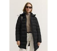 Kurzjacke BUGATTI "Regular Fit", Damen, Gr. 38, 290, schwarz, 81% Polyamid, 19% Elasthan, unifarben, regular fit, Jacken Kurzjacke, Regular Fit Stretch Sorona Kapuze (54215941-38) 290, schwarz