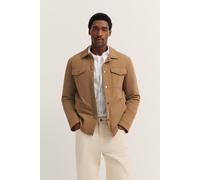 Kurzjacke BUGATTI "Regular Fit", Herren, Gr. 52, beige (70, beige), 100% Polyester, unifarben, regular fit, Manschette, Jacken Kurzjacke, mit Flexcity Stretch & Druckknöpfen (60706115-52) 70, beige