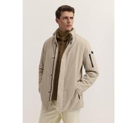 Kurzjacke BUGATTI "Regular Fit", Herren, Gr. 58, 30, beige, 100% Polyester, unifarben, regular fit, Jacken Kurzjacke, Regular Fit Sorona Stehkragen Kapuze (90698606-58) 30, beige