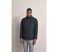 Kurzjacke BUGATTI "wasserabweisend", Herren, Gr. 106, blau (marine), 100% Polyester, kariert, regular fit, Manschette, Jacken Kurzjacke, für das ganze Jahr geeignet (97818252-106) marine