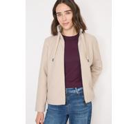 Kurzjacke CECIL, Damen, Gr. M (40), beige (teddy vanilleweiß), Web, Obermaterial: 100% Polyester. Futter: 100% Polyester, unifarben, lässig geschnitten hüftbedeckend, Rundhals, Jacken Kurzjacke, in we