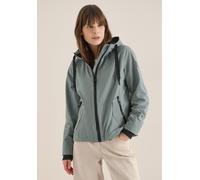 Kurzjacke CECIL, Damen, Gr. XL (44), kelp grün, Stoff, Obermaterial: 55% Polyester, 33% Baumwolle, 12% Nylon. Futter: 100% Polyester, unifarben, comfort fit normal, ohne Ausschnitt, Rippbündchen, Jack