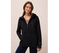 Kurzjacke CECIL, Damen, Gr. XL (44), schwarz, Stoff, Obermaterial: 90% Polyester, 10% Elasthan; Futter: 100% Polyester; Bündchen: 95% Polyester, 5% Elasthan, unifarben, normal normal, ohne Ausschnitt,