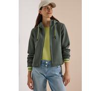 Kurzjacke CECIL, Damen, Gr. XXL (46), grün (dried olive grün), Web, Obermaterial: 62% Polyester, 33% Baumwolle, 5% Elasthan. Futter: 100% Polyester, hüftlang, elastischer Bund, Jacken Kurzjacke, Lagen