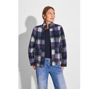 Kurzjacke CECIL, Damen, Gr. XXL (46), lila (fir grün), Stoff, 100% Polyester, Jacquardmuster, gerade normal, hoch geschlossener Ausschnitt, Bündchen, Jacken Kurzjacke, mit Stehkragen (94723006-XXL) fi