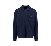 Kurzjacke FYNCH-HATTON, Damen, Gr. 3XL, navy, Web, Obermaterial: 53% Polyester, 42% Baumwolle, 5% Elasthan, unifarben, normal hüftbedeckend, Rundhals, 1-Knopf-Manschette, Jacken Kurzjacke (39216820-XX