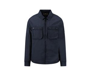 Kurzjacke FYNCH-HATTON, Herren, Gr. 4XL, schwarz navy, Web, Obermaterial: 100% Baumwolle, unifarben, regular fit normal, Bündchen, Jacken Kurzjacke, mit Brusttaschen (89500713-4XL) schwarz navy