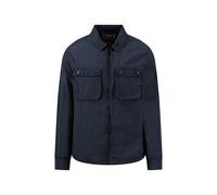 Kurzjacke FYNCH-HATTON, Herren, Gr. XXL, schwarz navy, Web, Obermaterial: 100% Baumwolle, unifarben, regular fit normal, Bündchen, Jacken Kurzjacke, mit Brusttaschen (89500713-XXL) schwarz navy