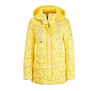Kurzjacke GOLDNER "Herbstjacke Damen mit welliger Steppung im sportlichen Look", Damen, Gr. 44, gelb, Obermaterial: 60% Polyester PES. 40% Polyamid PA., normal, Sonstiges, Jacken Kurzjacke, Mit verdec