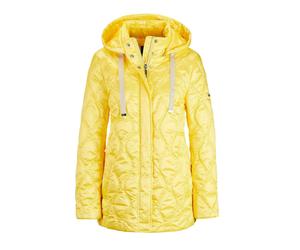 Kurzjacke GOLDNER "Kurzgröße Herbstjacke Damen mit welliger Steppung im sportlichen Look", Damen, Gr. 19, gelb, Obermaterial: 60% Polyester PES. 40% Polyamid PA., normal, Sonstiges, Jacken Kurzjacke, 
