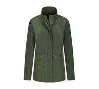 Kurzjacke GOLDNER "Kurzgröße Outdoor-Jacke mit Kontrastnähten", Damen, Gr. 22, grün (khaki), Obermaterial: 100% Polyester PES., gerade, Jacken Kurzjacke, Konztrastnähte, RV Taschen (11796240-22) khaki