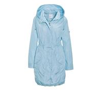 Kurzjacke GOLDNER "Kurzgröße Trendiger leichter Regen Parka aus funktionalem Material", Damen, Gr. 22, blau (eisblau), Obermaterial: 100% Polyamid PA., normal, Sonstiges, Jacken Kurzjacke, Ohne (26771