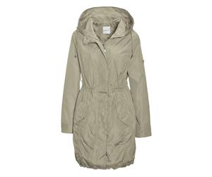 Kurzjacke GOLDNER "Kurzgröße Trendiger leichter Regen Parka aus funktionalem Material", Damen, Gr. 22, beige (stein), Obermaterial: 100% Polyamid PA., normal, Sonstiges, Jacken Kurzjacke, Ohne (969891