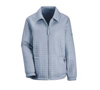 Kurzjacke GOLDNER "Leicht wattierte Outdoorjacke mit Hemdkragen", Damen, Gr. 48, blau (hellblau), Obermaterial: 100% Polyamid PA., normal, Gummibund, Jacken Kurzjacke, Mit Gummizug im Saum (48562209-4