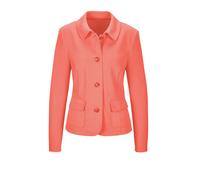 Kurzjacke GOLDNER "Leichte Jacke mit Stehkragen in rot", Damen, Gr. 50, rot (koralle), Obermaterial: 67% Viskose CV. 27% Polyamid PA. 6% Elasthan EL., Jacken Kurzjacke (17038505-50) koralle