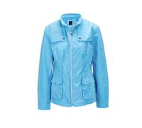 Kurzjacke GOLDNER "Outdoorjacke", Damen, Gr. 42, blau (pazifikblau), Obermaterial: 100% Polyester PES., Manschette, Jacken Kurzjacke, mit Tunnelzug auf Taillenhöhe (44151165-42) pazifikblau