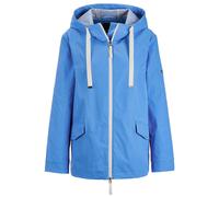 Kurzjacke GOLDNER "Sportive A-Linien-Jacke", Damen, Gr. 48, blau, Obermaterial: 100% Polyester PES., weit, Druckknopf, Jacken Kurzjacke, Mit Sportiver Nahtführung (23232066-48) blau