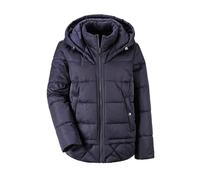 Kurzjacke GOLDNER "Steppjacke mit Kapuze", Damen, Gr. 44, blau (marine), Obermaterial: 100% Polyester PES., eng Gerade, Jacken Kurzjacke, Gummizug (31878802-44) marine