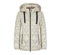 Kurzjacke GOLDNER "Winterjacke mit Metallic-Glanz", Damen, Gr. 48, beige (stein), Obermaterial: 60% Polyester PES. 40% Polyamid PA., gerade, Jacken Kurzjacke, Besonderer Diamant-Stepp (26933937-48) st