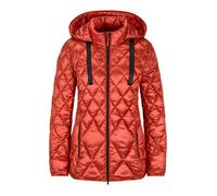 Kurzjacke GOLDNER "Winterjacke mit Metallic-Glanz", Damen, Gr. 52, orange (terrakotta), Obermaterial: 60% Polyester PES. 40% Polyamid PA., gerade, Jacken Kurzjacke, Besonderer Diamant-Stepp (56742138-