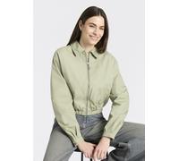 Kurzjacke HUGO BLUE "Autene", Damen, Gr. 40, light, pastel grün 337, Web, Obermaterial: 100% Baumwolle, unifarben, taillenbedeckt, 1-Knopf-Manschette mit Schlitz, Jacken Kurzjacke, Paper-Touch (855911