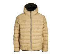 Kurzjacke JACK & JONES "JJEBROOKLYN REVERSIBLE JACKET SN", Herren, Gr. M, beige (rosin), Web, Obermaterial: 100% Polyester, unifarben, regular fit normal, gerader Abschluss, Jacken Kurzjacke, Kunstfas