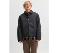 Kurzjacke JACK & JONES "JJECOLTON WORKER JACKET NOOS", Herren, Gr. M, schwarz, Web, Obermaterial: 65% Polyester, 35% Baumwolle, unifarben, regular fit normal, ohne Ausschnitt, gerader Abschluss, Jacke