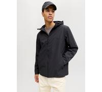 Kurzjacke JACK & JONES "JJESOHO LIGHT JACKET SN", Herren, Gr. M, schwarz, Web, Obermaterial: 100% Polyester, unifarben, normal, Jacken Kurzjacke, mit Kapuze (24642651-M) schwarz