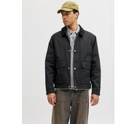 Kurzjacke JACK & JONES "JORCATSKILLS BARN JACKET SN", Herren, Gr. M, schwarz, Web, Obermaterial: 100% Polyester, unifarben, normal, Jacken Kurzjacke (68427441-M) schwarz