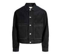 Kurzjacke JACK & JONES "JORGLLOYD JACKET AKM 856 LN", Herren, Gr. M, blau denim pack:raw, Web, Obermaterial: 100% Baumwolle, unifarben, normal, Jacken Kurzjacke, im Denim Style (72370340-M) blau denim