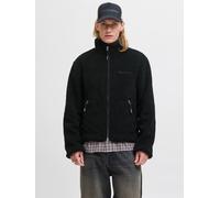 Kurzjacke JACK & JONES "JORNORREBRO TEDDY JACKET SN", Herren, Gr. M, schwarz, Web, Obermaterial: 100% Polyester, unifarben, regular fit, Jacken Kurzjacke (70287803-M) schwarz