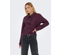 Kurzjacke JDY "JDYCALLIE LIFE SHORT JACKET OTW HAB NOOS", Damen, Gr. M, schwarz (fig detail:melange with schwarz), Web, Obermaterial: 100% Polyester, meliert, kurz, Jacken (18995934-M) fig detail:mela