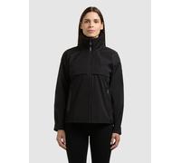 Kurzjacke KHUJO "RAIBE2", Damen, Gr. M, schwarz, Web, 100% Polyester, unifarben, eingesetzt mit Druckknopf, Jacken Kurzjacke (51371324-M) schwarz