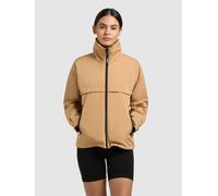 Kurzjacke KHUJO "RAIBE2", Damen, Gr. XXL, beige (camel), Web, 100% Polyester, unifarben, regular fit hüftlang, eingesetzt mit Druckknopf, Jacken Kurzjacke (17857117-XXL) camel
