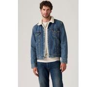 Kurzjacke LEVI'S "SHERPA", Herren, Gr. M, in the morning sherp, Denim/Jeans, Obermaterial: 100% Baumwolle, 1-Knopf-Manschette mit Druckknopf, Jacken Kurzjacke, mit Sherpa Fütterung (70968308-M) in the