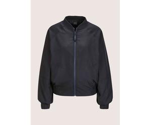 Kurzjacke MADELEINE "Blousonjacke Sportlicher Damenblouson mit Zipper", Damen, Gr. 40, blau (marine), Obermaterial: 100% Polyester PES., Modern, Jacken Kurzjacke, Strickbündchen am Kragen (62330729-40