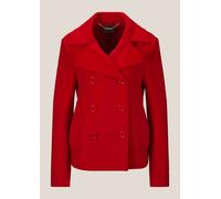 Kurzjacke MADELEINE "Caban Elegante Caban-Jacke mit Taschen", Damen, Gr. 36, rot, Obermaterial: 60% Wolle WO. 40% Polyester PES., Modern, normal, Jacken Kurzjacke, Cabanjacke (82115463-36) rot