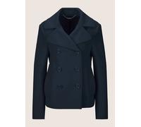 Kurzjacke MADELEINE "Caban Elegante Caban-Jacke mit Taschen", Damen, Gr. 46, blau (marine), Obermaterial: 60% Wolle WO. 40% Polyester PES., Modern, normal, Jacken Kurzjacke, Cabanjacke (68758233-46) m