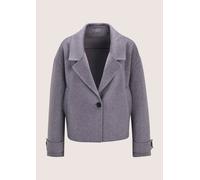 Kurzjacke MADELEINE "Jacke Jacke", Damen, Gr. 38, grau (hellamethyst, melange), Obermaterial: 72% Wolle mw. 15% Polyester PES. 10% Kaschmir WS. 3% sonstige Fasern AF., Jacken Kurzjacke (61060544-38) h