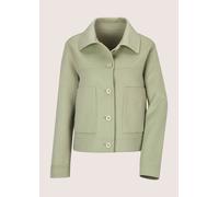 Kurzjacke MADELEINE "Jacke Kurze Wolljacke in Doubleface", Damen, Gr. 42, salbei, Modern, regular fit, V-Ausschnitt, Jacken Kurzjacke (99941914-42) salbei