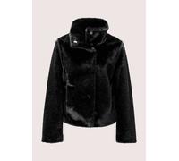 Kurzjacke MADELEINE "Jacke Webpelz-Kurzjacke mit Stehkragen", Damen, Gr. 36, schwarz, Obermaterial: 100% Polyester PES., Modern, normal, Jacken Kurzjacke, Stehkragen (71282658-36) schwarz