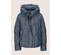 Kurzjacke MADELEINE "Steppjacke Elegante Winterjacke mit Daunenfüllung", Damen, Gr. 36, blau (nebelblau), Obermaterial: 100% Polyester PES., Modern, Jacken Kurzjacke, Kaputze mit Zugband (72707122-36)