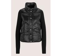 Kurzjacke MADELEINE "Steppjacke Sportive Übergangsjacke mit Strickärmeln", Damen, Gr. 34, schwarz, Obermaterial: 100% Polyamid PA., Modern, Jacken Kurzjacke, Strickärmel (96140157-34) schwarz