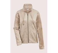 Kurzjacke MADELEINE "Sweatjacke Flauschige Nickijacke mit Reißverschluss", Damen, Gr. 48, beige (taupe), Obermaterial: 90% Polyester PES. 10% Elasthan EL., Jacken Kurzjacke (30271342-48) taupe