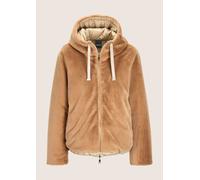 Kurzjacke MADELEINE "Wendejacke Webpelz-Mantel mit doppeltem Look", Damen, Gr. 36, beige (caramel), Obermaterial: 100% Polyester PES., Jacken Kurzjacke (51206841-36) caramel