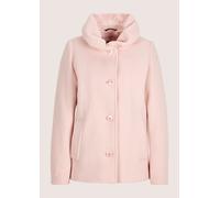 Kurzjacke MADELEINE "Wollmantel Eleganter Einreiher mit modischem Schalkragen", Damen, Gr. 38, rosa (puderrosé), Obermaterial: 80% Wolle WO. 20% Polyamid PA., Modern, Jacken Kurzjacke, Wollmischung, m