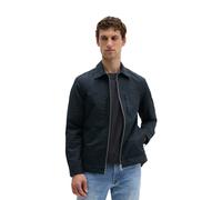 Kurzjacke MARC O'POLO "aus Bio-Baumwolle und Leinen", Herren, Gr. 3XL, schwarz (schwarz navy), Obermaterial: 80% Baumwolle, 20% Leinen, unifarben, regular fit, Manschette, Jacken Kurzjacke (25824563-X