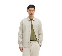 Kurzjacke MARC O'POLO "aus Bio-Baumwolle und Leinen", Herren, Gr. S, grau silk, Obermaterial: 88% Baumwolle, 12% Leinen, unifarben, regular fit, Manschette, Jacken Kurzjacke (66211011-S) grau silk