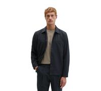 Kurzjacke MARC O'POLO "aus dehnbarem Tech Wool Blend", Herren, Gr. S, deep night blau, Obermaterial: 53% Polyester, 44% Wolle (Schafwolle), 3% Elasthan, unifarben, regular fit, Manschette, Jacken Kurz